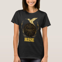 RISE Golden Phoenix Frauen-Empowerment-T-Shirt