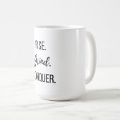Rise Grind Conquer Motivierend Kaffeetasse (VorderseiteRechts)