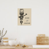 RISE & GRIND POSTER (Küche)