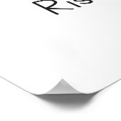 Rise Grind Shine - Motivierend Poster (Ecke)