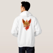 Rise Loud - Graffiti Phoenix Streetwear Hoodie (Schwarz voll)
