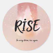 Rise Love Simple Modern Script 2 Foto-Schneekugeln