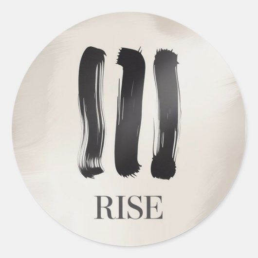 Rise Mini Motivation Sticker Sheet | Calm & Bold (Vorderseite)
