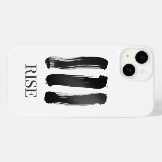 Rise Minimalist Motivational Phone Case (Rückseite (Horizontal))