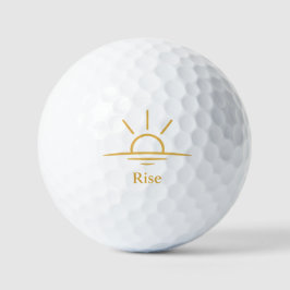 Rise — Minimalist Sunrise Golfball