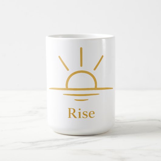 Rise — Minimalist Sunrise Kaffeetasse (Mittel)