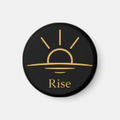 Rise — Minimalist Sunrise Magnet (Vorne)