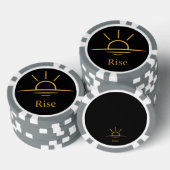 Rise — Minimalist Sunrise Pokerchips (Stapel)