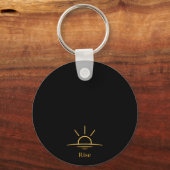 Rise — Minimalist Sunrise Schlüsselanhänger (Rückseite)