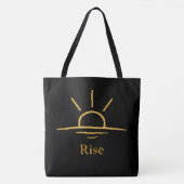 Rise — Minimalist Sunrise Tasche (Vorderseite)