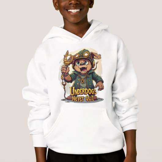 Rise of the Underdog Boys Hoodie – Motivational (Vorderseite)