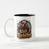 Rise of the Underdog Mug – Motivational Coffee Mug Zweifarbige Tasse (Links)