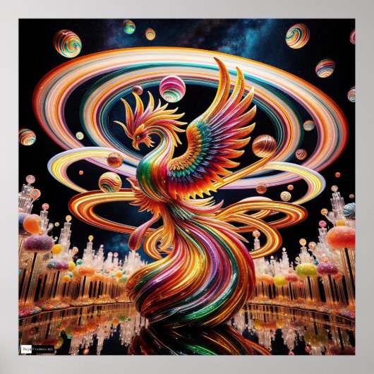 "Rise" - Phonenix Candyland Poster (Vorne)