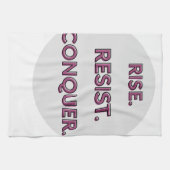 Rise. Resist. Conquer.  Geschirrtuch (Horizontal)