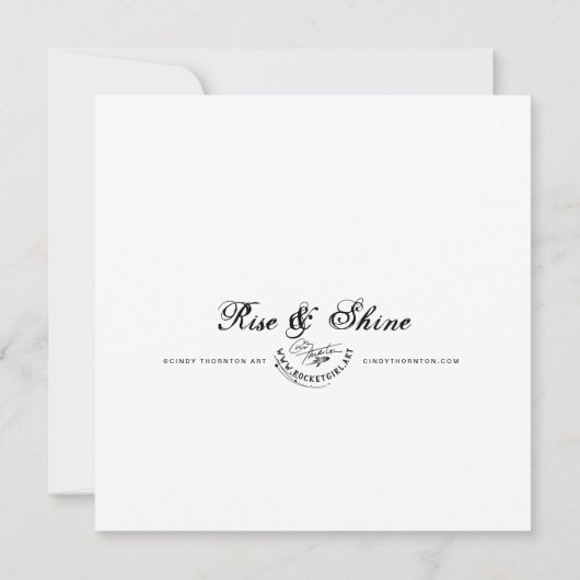 Rise & Shine Balloon - Mini Print (Rückseite)