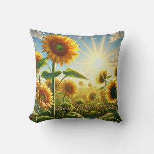 Rise Shine Bloom - Sonnenblume Inspiration Kissen