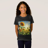 Rise Shine Bloom - Sonnenblume Inspiration T-Shirt (Vorne ganz)