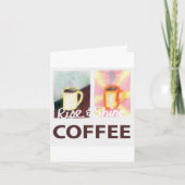 Rise & Shine Kaffee Karte (Vorderseite)