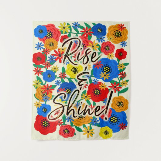 Rise & Shine Medium Wandteppich (Vorderseite)