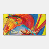 Rise & Shine Motivation für tropische Abstrakte Schreibtischunterlage (Vorderseite)