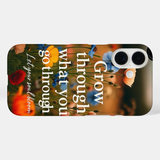 "Rise & Shine" Motivational Quote iPhone Cover (Rückseite (Horizontal))