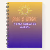 Rise & Shine Notizblock (Vorderseite)