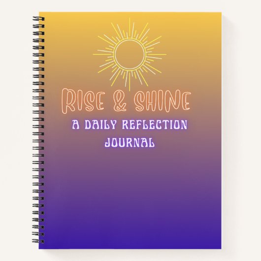 Rise & Shine Notizblock (Vorderseite)