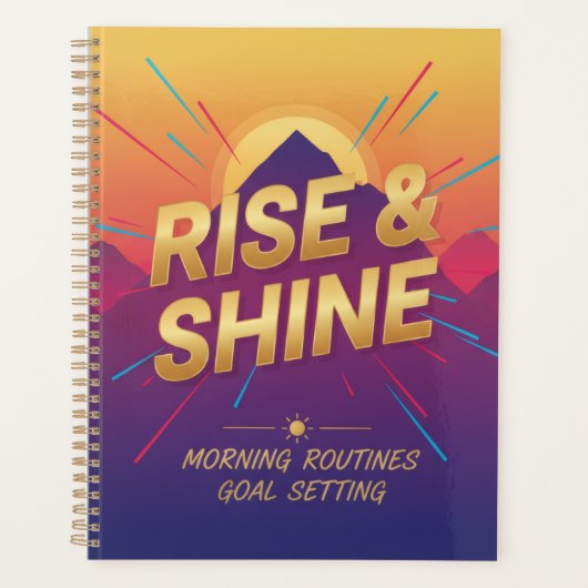 Rise & Shine Planner Planer (Vorderseite)