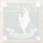 Rise & Shine Rooster Glasuntersetzer (Rückseite)