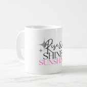 Rise & Shine Sonnenschein Kaffeetasse (Vorderseite Links)