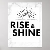 Rise & Shine. Wall Art. Poster (Vorne)