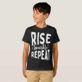 Rise Sparkle Repeat - Sitive Mindset Motivational  T-Shirt (Vorne ganz)