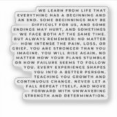 Rise Stronger – Motivational Life Quote Sticker (Vorderseite)