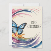 Rise Stronger Themed Einladung (Vorderseite)