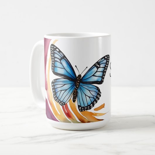 Rise Stronger Themed Kaffeetasse (Vorderseite Links)