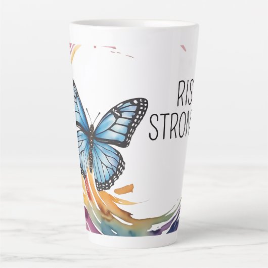 Rise Stronger Themed Milchtasse (Vorderseite)