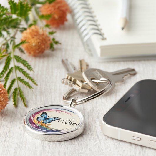 Rise Stronger Themed Schlüsselanhänger (Seite)