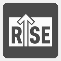 Rise Typografisches Aufwärts Sauberes Schwarzes Sh