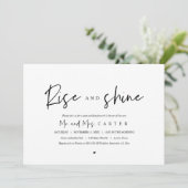 Rise und Shine, Hochzeitsfeier Einladung (Stehend Vorderseite)