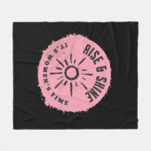 Rise und Shine it,s Frauenzeit Fleecedecke (Vorderseite (Horizontal))