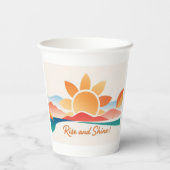 Rise und Shine Pappbecher (Rückseite)