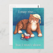 Rise und Shine Postkarte (Vorne/Hinten)