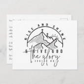 Rise und Shine Postkarte (Vorne/Hinten)