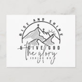 Rise und Shine Postkarte (Vorderseite)