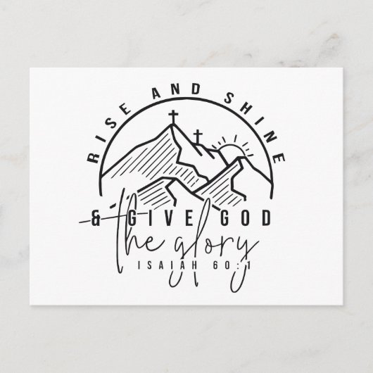 Rise und Shine Postkarte (Vorderseite)