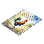 Rise und Shine Rooster Notizblock (Linke Seite)