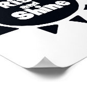 Rise und Shine Scandi Schlafzimmer Kinderzimmer Poster (Ecke)