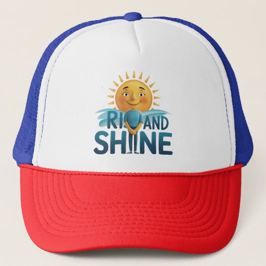Rise und Shine Truckerkappe (Vorderseite)
