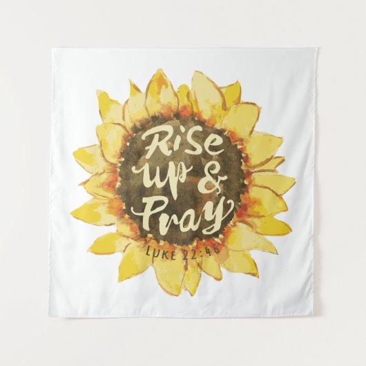 Rise Up And Pray - Luke 22:46 Wandteppich (Vorderseite)