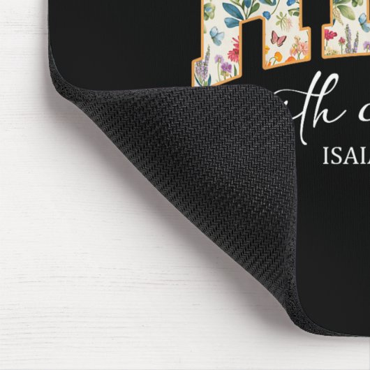 Rise With Courage Christian Religion Bible Scriptu Mousepad (Ecke)